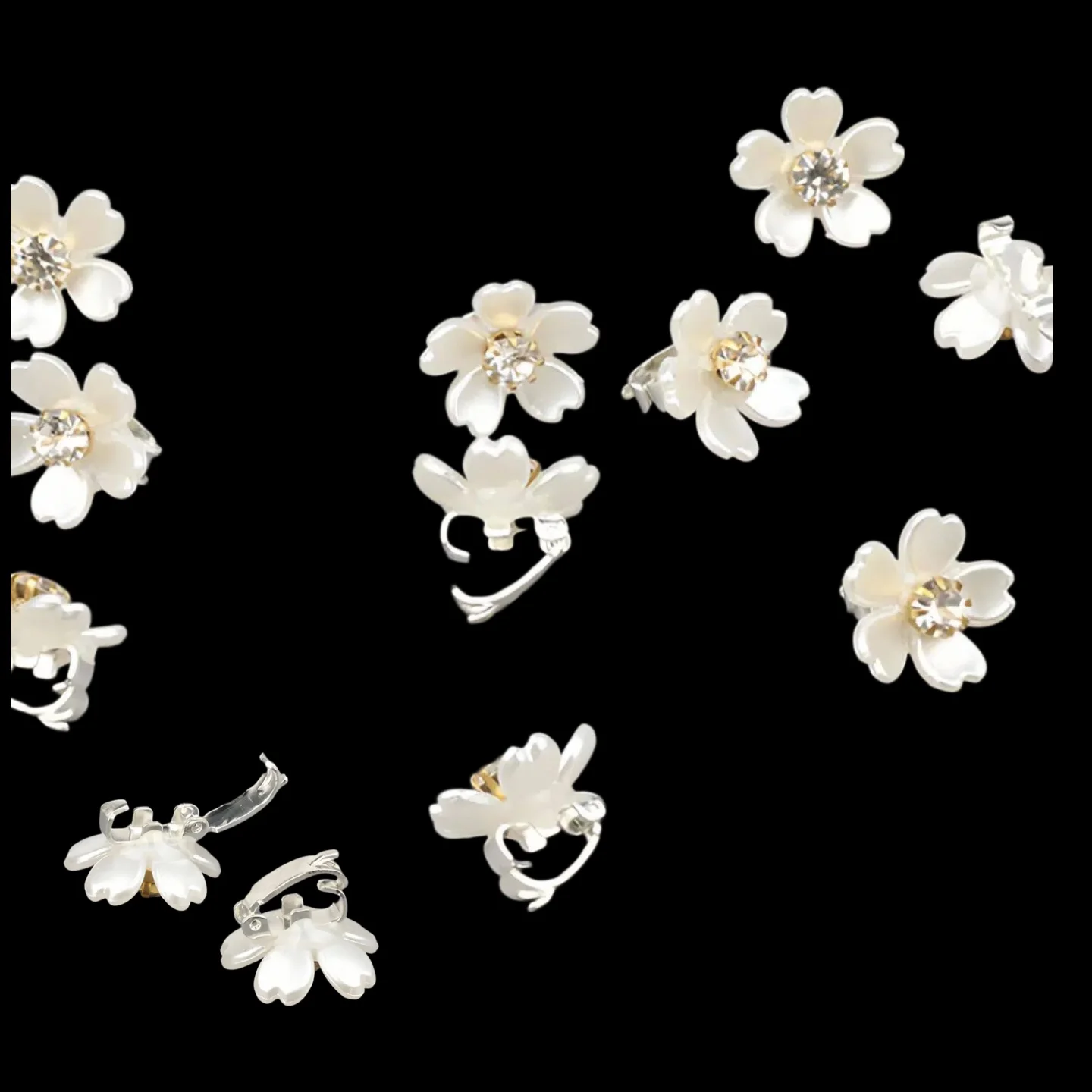 10 Stück Haarschmuck mit einem süßen Mini-Blumendesign, perfekt für die Erstellung süßer geflochtener und perlenbesetzter Frisuren – Detail 2