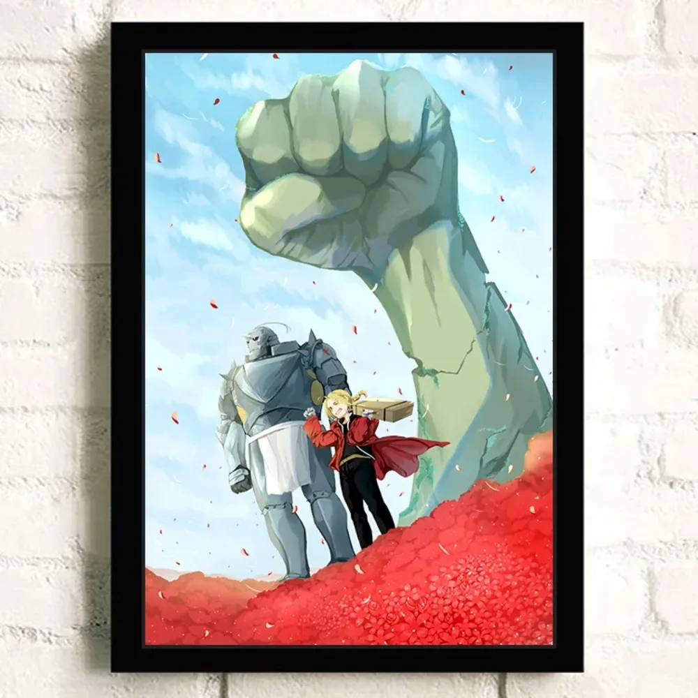 Fullmetal Alchemist Japanese Action Anime Cartoon Quality Canvas Painting Posters Kids Room Living Wall Art Home Decor Picture