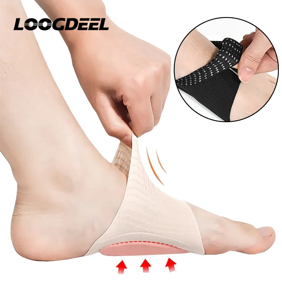 Arch Support Orthotic Plantar Fasciitis Cushion Pads Sleeve Heel Spurs Flat Feet Orthopedic Pad Correction Insoles Foot Care Pad