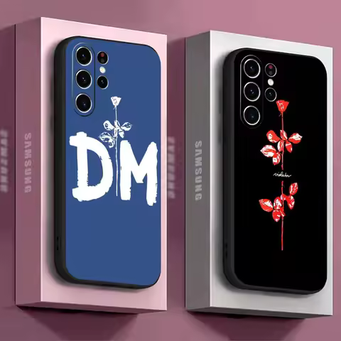 Rock Band Depeches Modes Phone Case For Samsung Galaxy S25 S24 S23 S22 S21 S20 Plus Ultra Note20 Soft Black