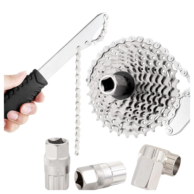 

Mountain bike flywheel removal wrench rotary flying cassette sleeve tooth plate pull horse central shaft flower drum maintenance