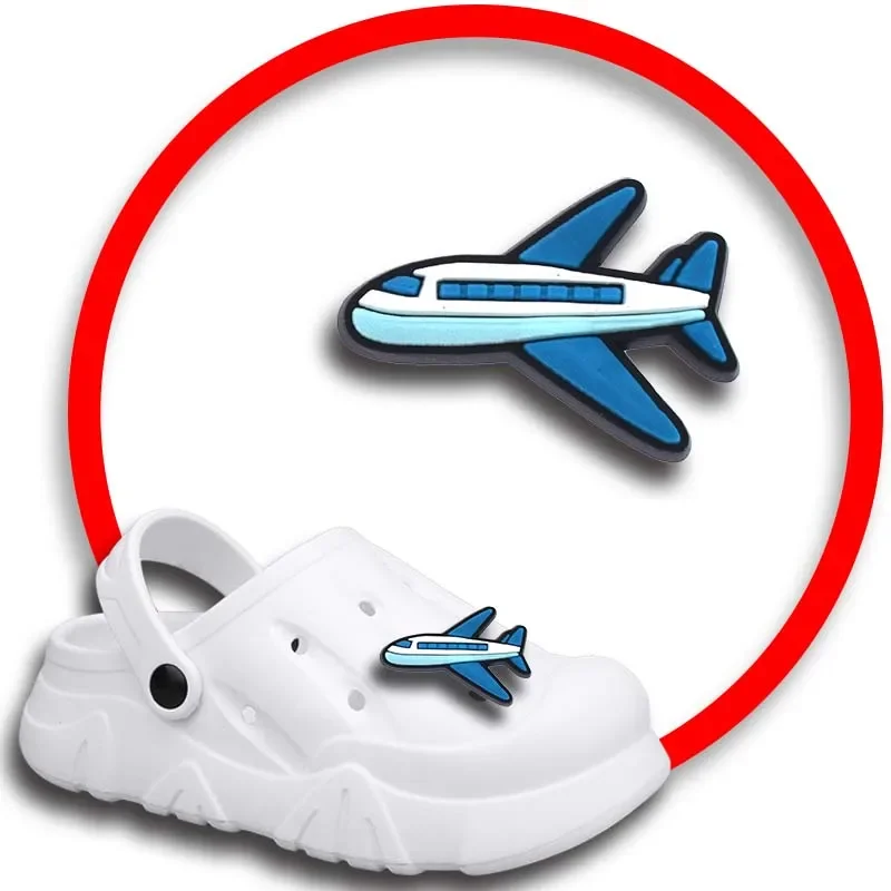 Aircraft Shoe Charms for Crocs Sandals Women Clogs Pins Shoe Decorations Accessory Men Badges Boys Girls Kids Shoes Accessories