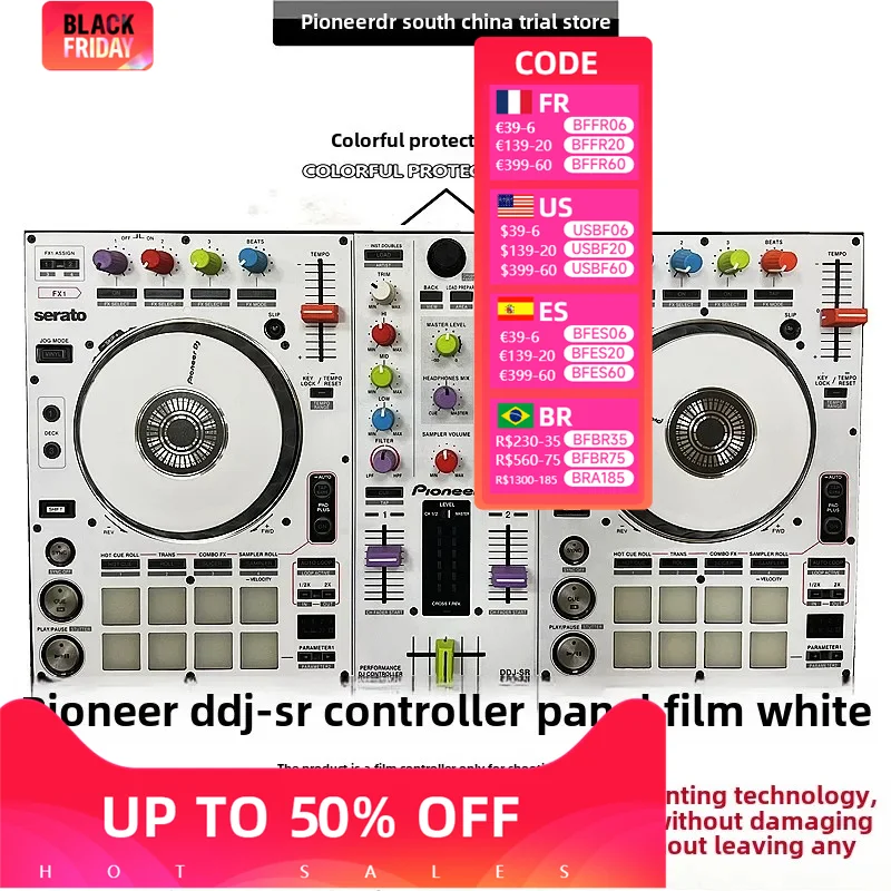 Pioneer DDJSR Controller Self-adhesive Film! Self Adhesive Film, Machine Not Included, Do Not Purchase Without Machine)