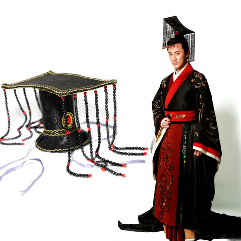 

Photography Cosplay Headwear Adult Men's Hat Ancient The Qin Empire Crown Chinese Emperor's Headpiece