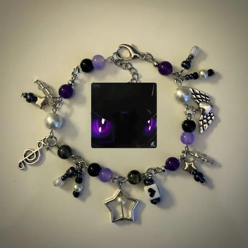 DIE FOR ME by Chase Pulsera con dijes del Atlántico | pulsera con dijes | pulsera hecha a mano | regalo | música | música hecha a mano Y2k joyería