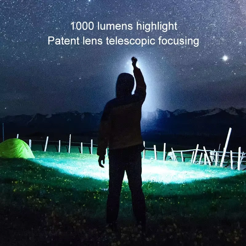 Nextool في الهواء الطلق 6 في 1 مصباح يدوي للتكبير متعدد الوظائف المحمولة الصوت ضوء إنذار 1000lm مقاوم للماء 2600mAh مصباح ليد جيب