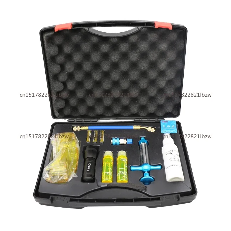 Automotive Air Conditioning System Leak Detection Set Air Conditioner Leak Detection Fluorescent Agent Detector Air Conditioner