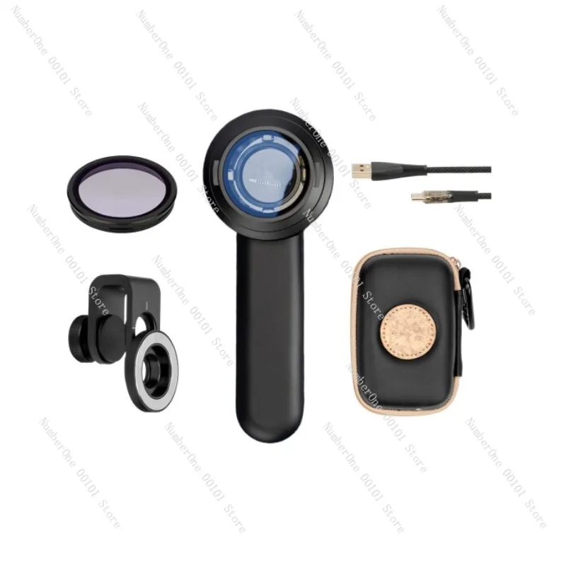 10X HD Portable Dermatoscope Lens, Handheld Microscope Camera Universal Smartphone Skin Inspection Detector