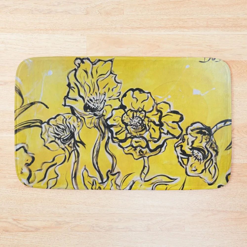 

Isabelle Flower's, a minimalistic lovely Bath Mat Carpet Carpet Carpet Non-Slip Bathtub Kit Bathroom Bathroom Accessories Mat