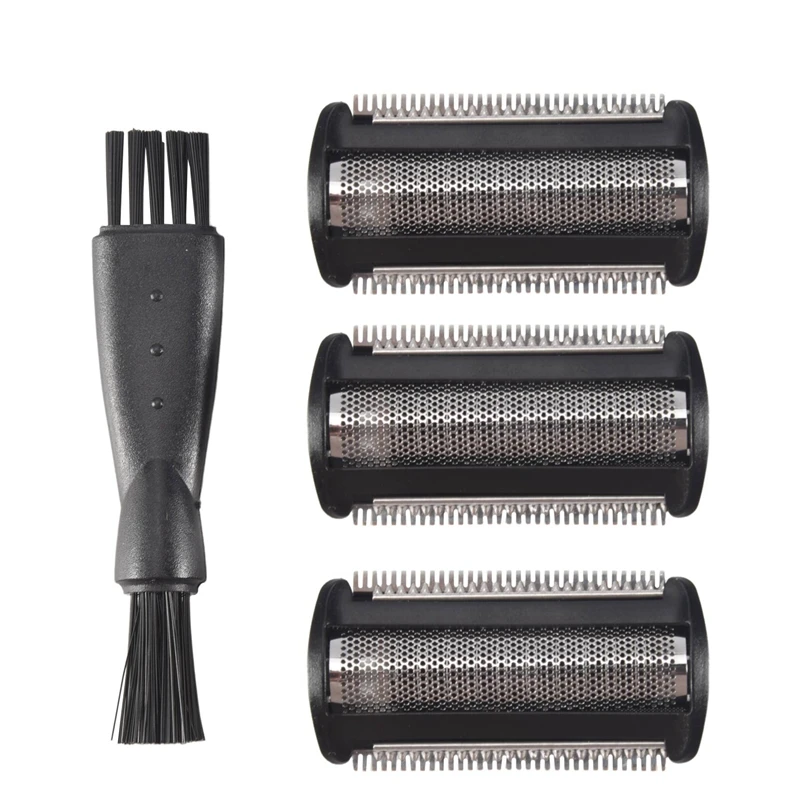 A87Z 3 Pack Shaver Head Replacement Trimmer for Philips Bodygroom BG 2024 - 2040 S11 YSS2 YSS3 Series with Brush