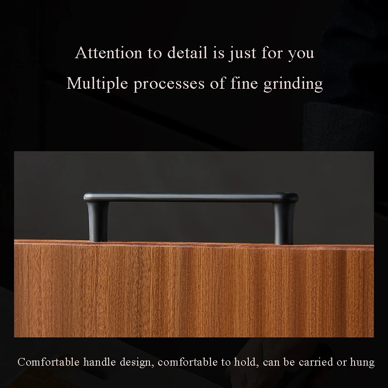 لوح تقطيع خشب سميك من خشب الأبنوس لوح تقطيع مضاد للبكتيريا ملحقات المطبخ خشبية بدون طلاء ولا شمع #5