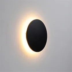 LED Waterproof Outdoor Wall Lights Round Home Decorative Wall Lamp for Garden,Balcony Porch French Front Door IP65