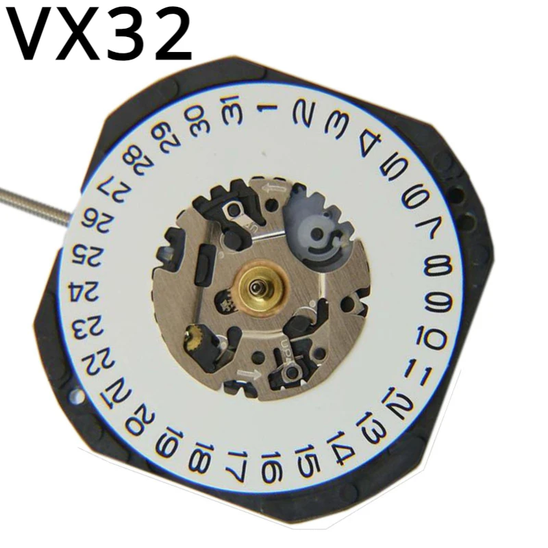 New Quartz Watch Vx32 Movement Japan Vx32e Three-Pin Single Calendar 3.6 Point Watch Accessories