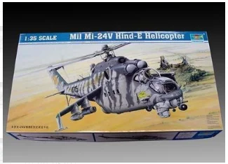 Trumpeter 05103 1/35 Mil Mi-24V Hind-E Helicopter Plastic DIY Kit Static Model TH05287-SMT2