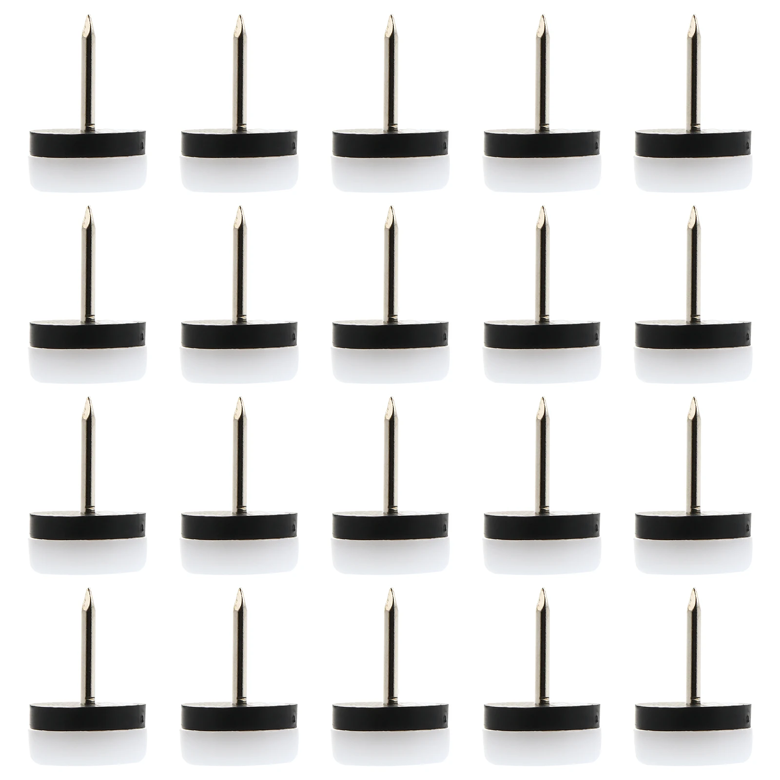 

40pcs Anti-slip Furniture Pads Nail-on Table Chair Feet Protectors Plastic Moisture-proof Long-lasting Furniture