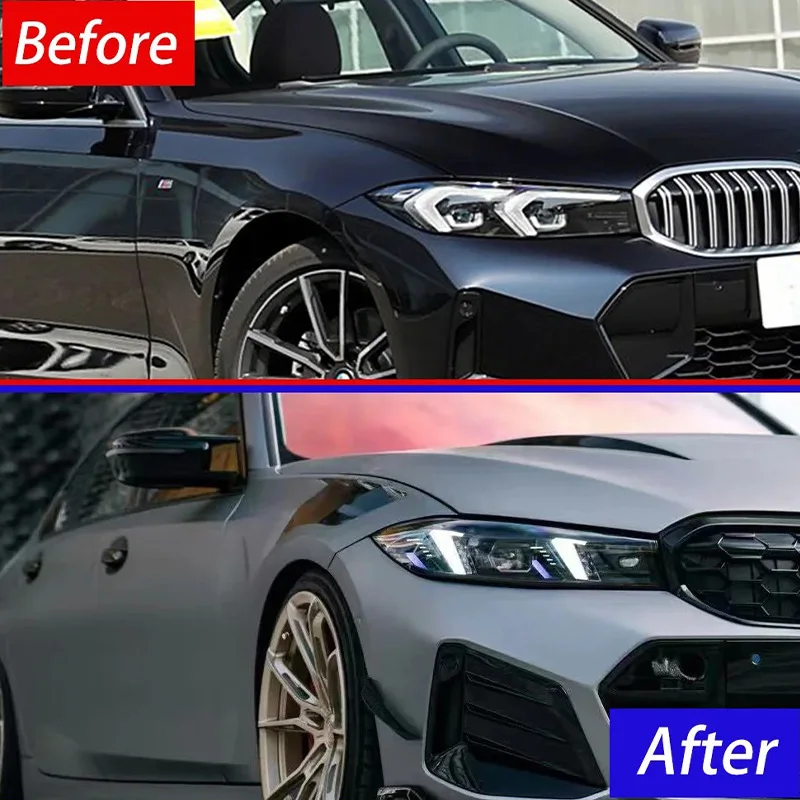 For BMW 3 Series G20 G28 2023-2024 Modified Dual Color Auto Car LED Projector Lens Laser Headlights Assembly Plug And Play Tools