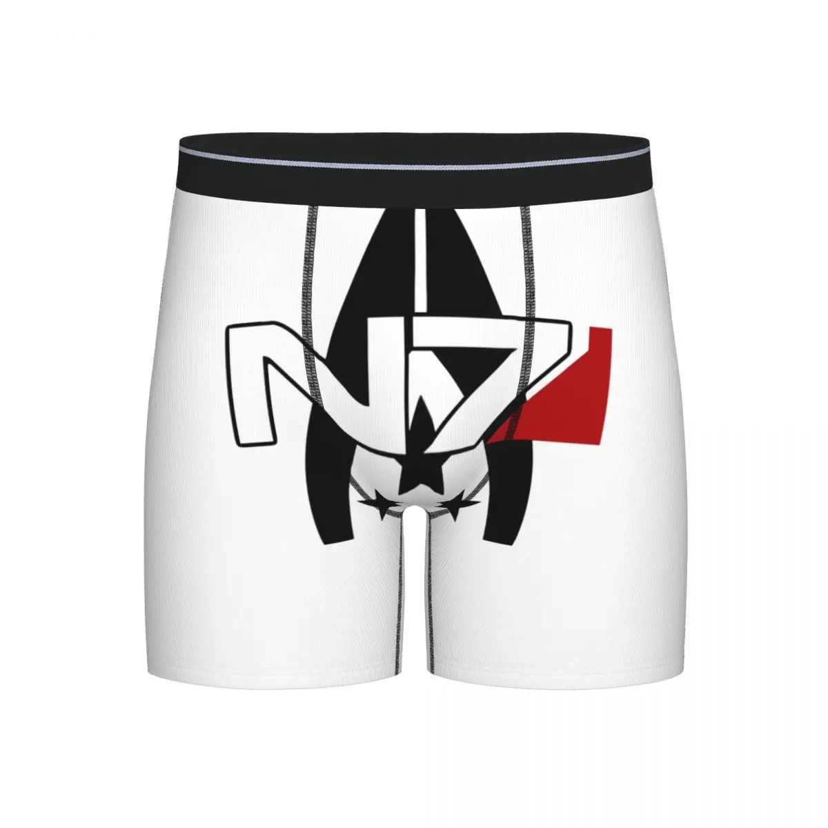 

Long Boxer Underpants Shorts N7 Alliance Panties Men's Ventilate Underwear for Homme Man Boyfriend Gifts
