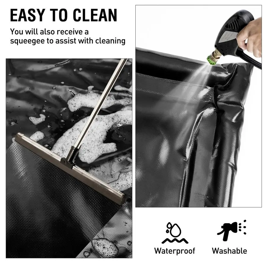 سجادة أرضية، سجادات احتواء مقاومة للماء مقاس 86 × 20 تحت السيارة، سجادة زيت لتغطية المرآب، سجاد أرضية للسيارة تحت السيارة، تحافظ على د #4
