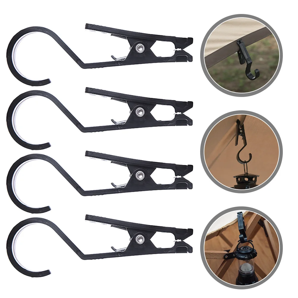 

4Pcs Heavy Duty Tent Clamps Lightweight Portable Tarp Clips for Canopy Awning Outdoor Camping Accessories Outdoor Tent Hook