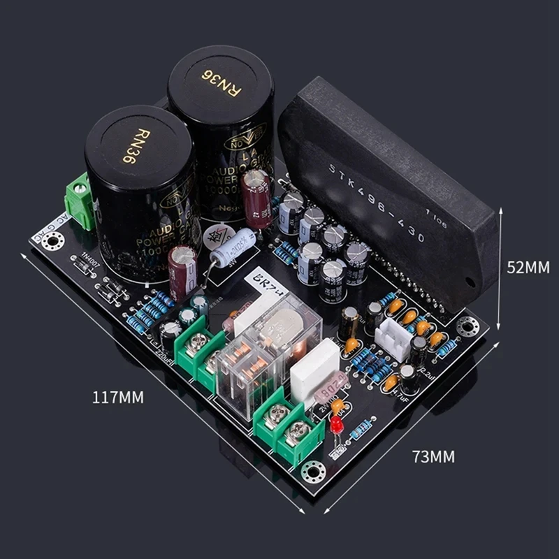 HIFI Thick Film STK496-430 300W Digital Power Amplifier Board 150Wx2 Stereo Audio Amplifier Moudle AC 35V Durable