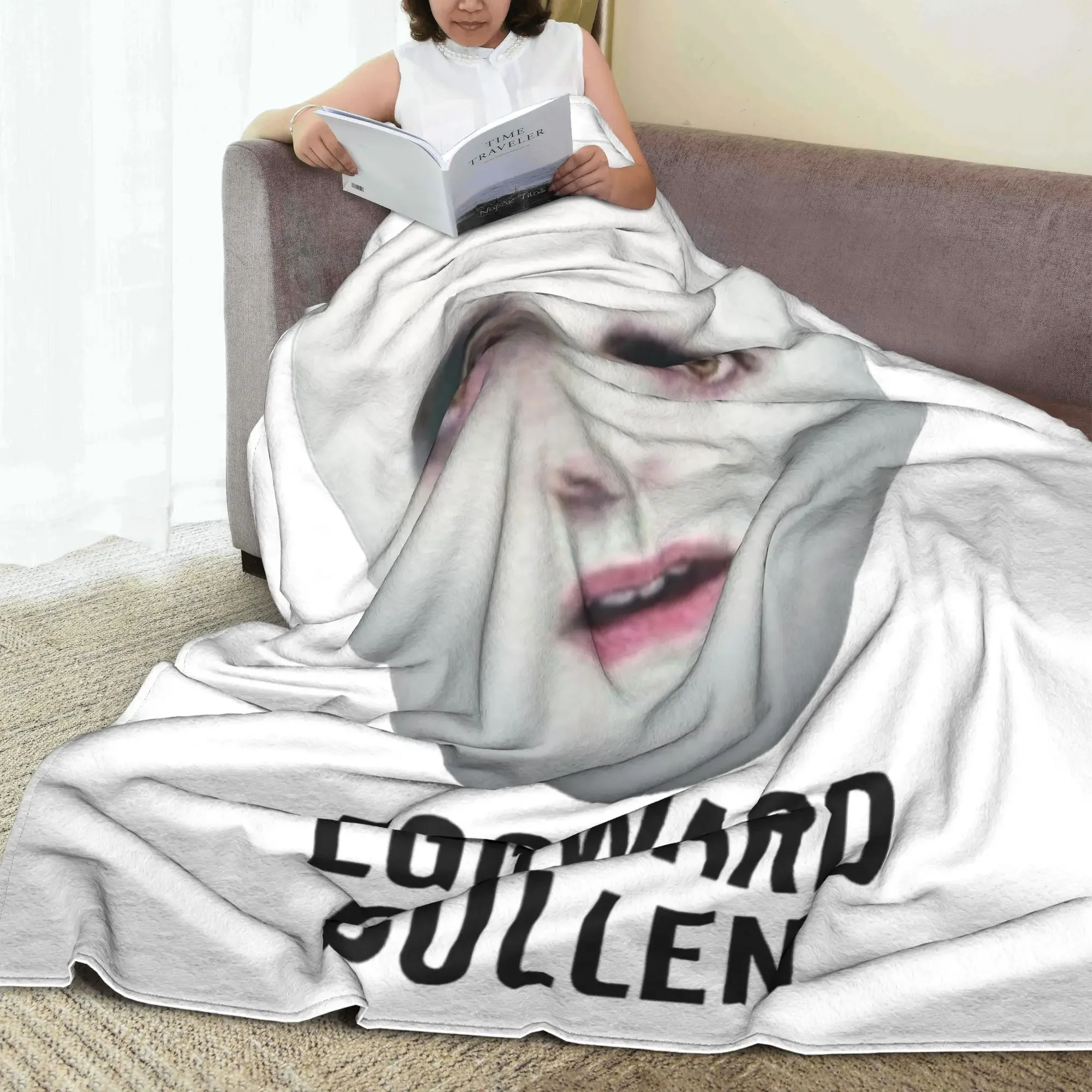 T-opis-ght Eggward Meme Decke Fleece Dekoration Tragbare leichte Überwurfdecken für Home Office Tagesdecke