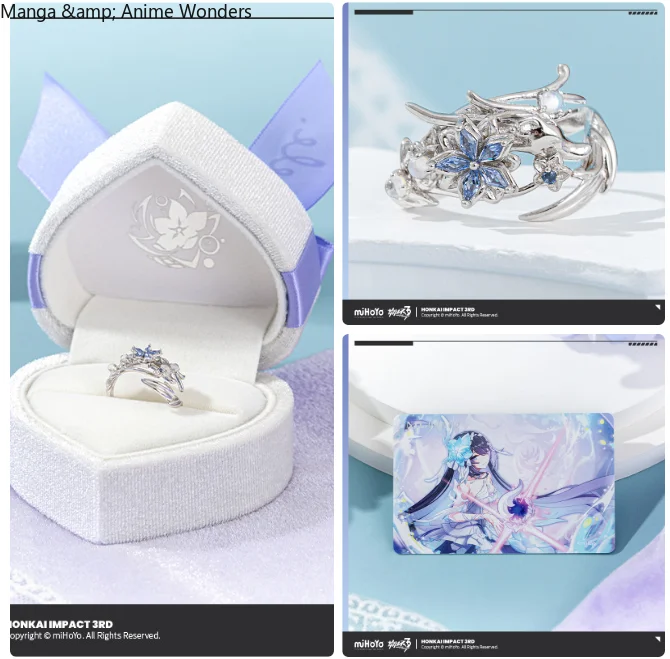 

Halloween Decoration Cosplay Xmas Gift Honkai Impact 3 Seele Gift Box Ring Accessories Birthday Gifts Official Genuine MiHoYo