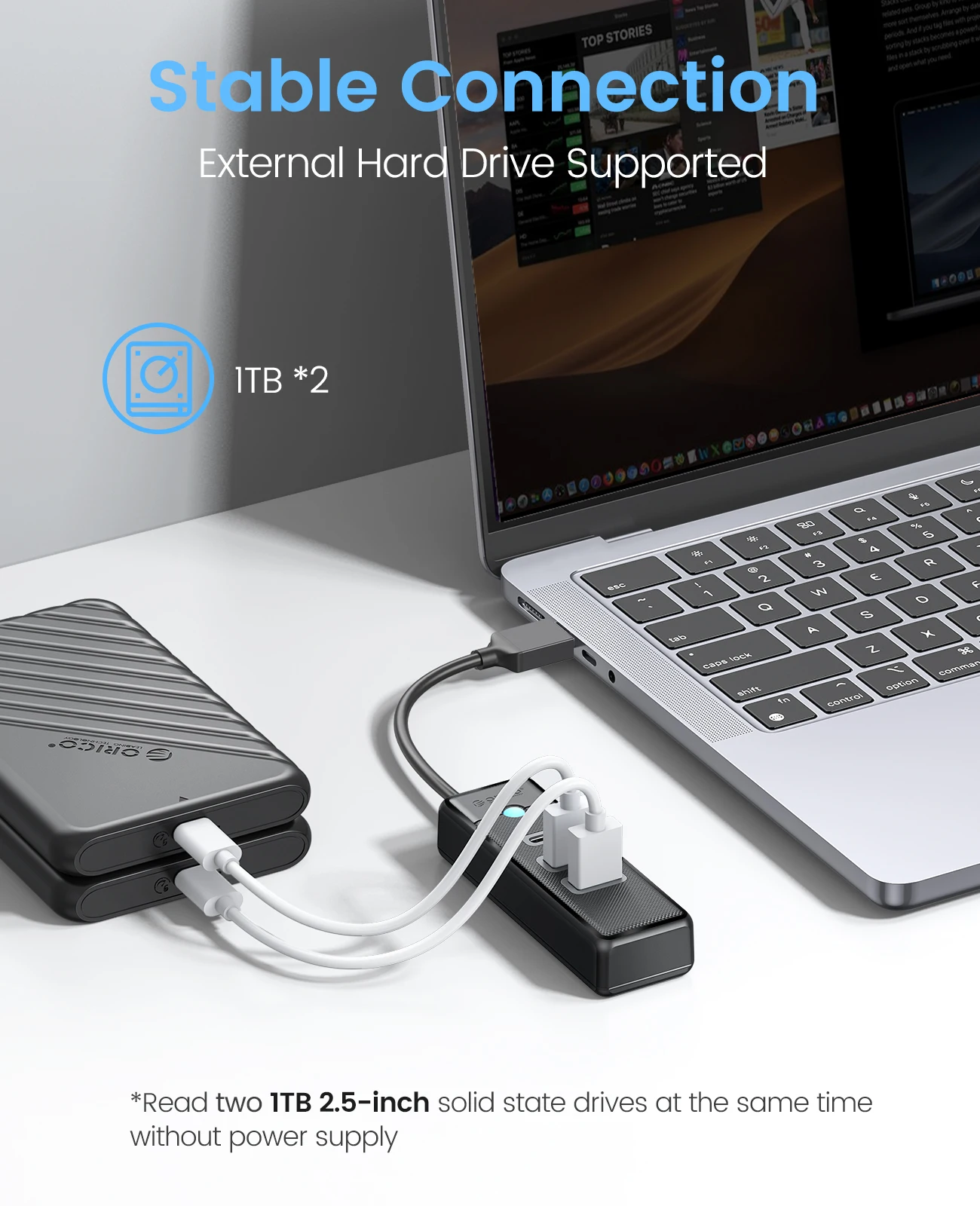 ORICO 3 w 1 5Gbps USB 3.0 Type – Desk Setup Hub recenzja i cena