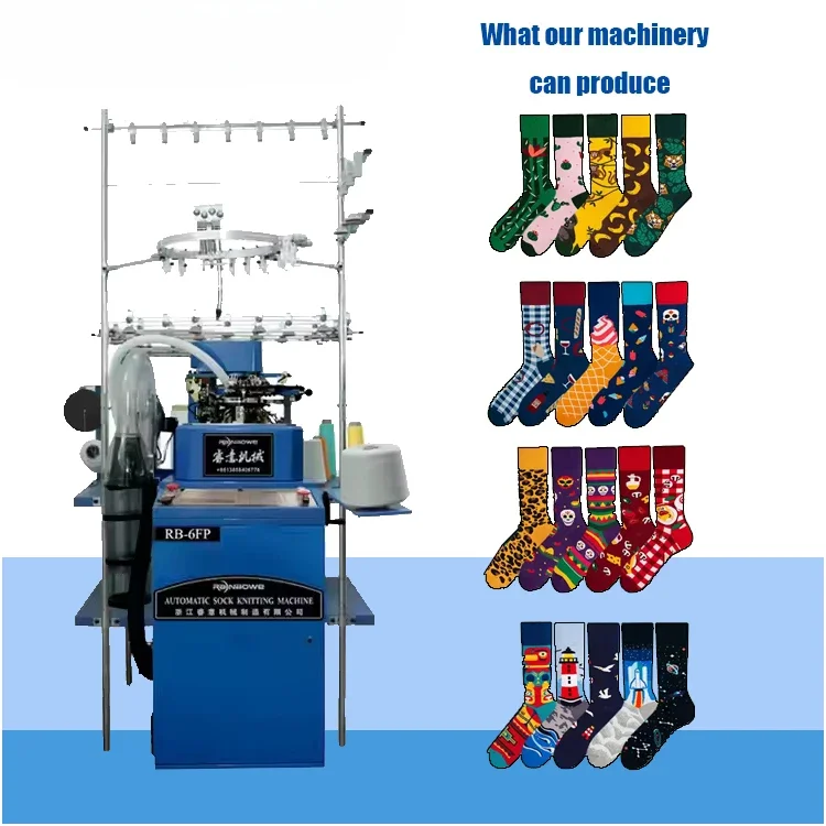 Automatic Professional Plain Sock Knitting Machine For Making Imaginary Socks