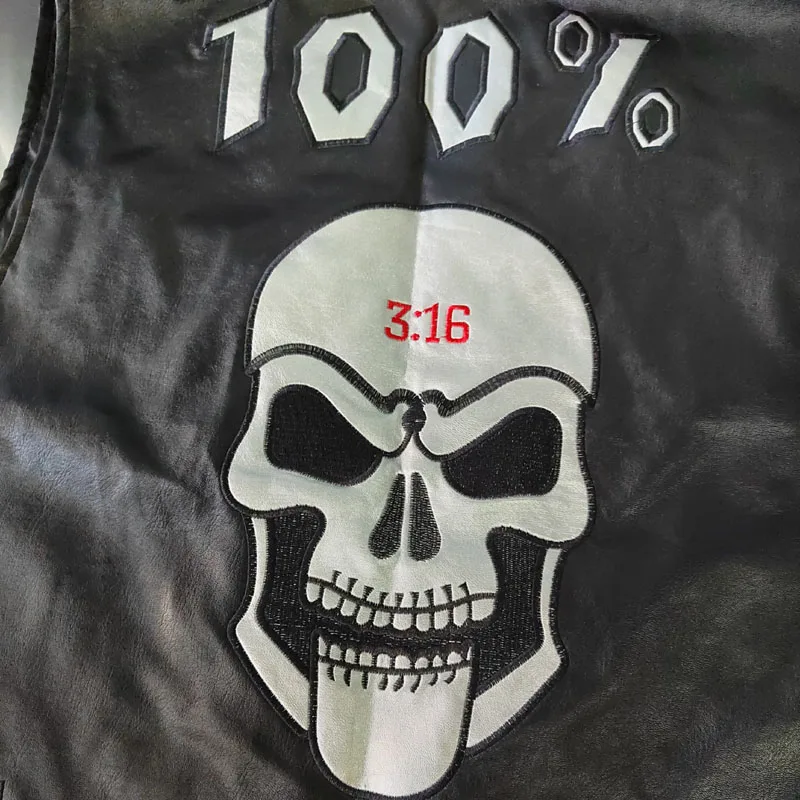 WWF WHOOP ASS 100% SOB Stone Cold Steve Austin 316 Smoking Skull Weste Attitude Era Neue Vintage Merchandise Sammlerstück – Detail 13