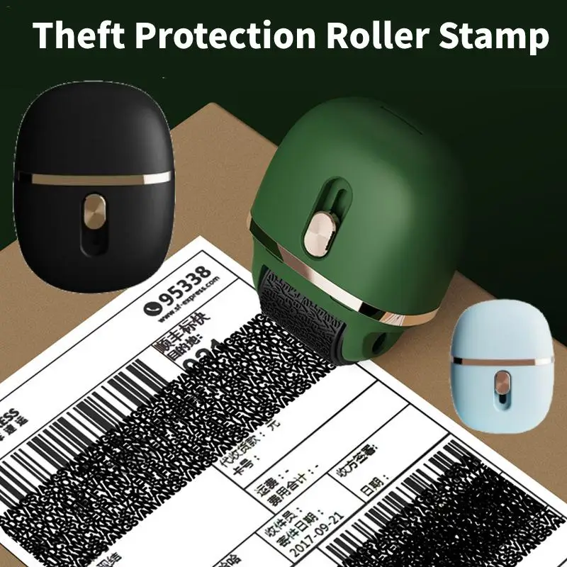 1pcs Theft Protection Roller Stamp Anti-Theft Protection ID Smear Privacy Confidential Data Identity Address Theft Protect