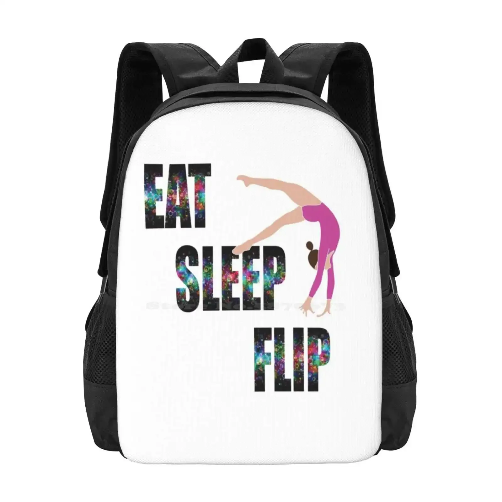 

Eat Sleep Flip Hot Sale Schoolbag Backpack Fashion Bags Eat Sleep Flip Gymnastics Sport