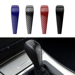 For BMW 3 Series E91 E90 E92 E93 2006-2012 Car Gear Head Shift Knob Cover AT Tuning ABS Carbon Fiber Trim Sticker Accessories