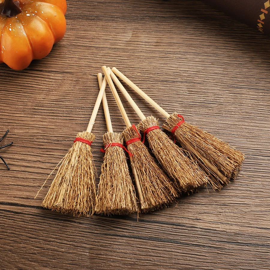 20 Stück Miniatur-Hexenhüte und Mini-Besen, Halloween-Party, Mini-Zaubererhüte, Kuchendekorationen, Hochzeit, Geburtstag, Party, DIY-Basteln – Detail 8