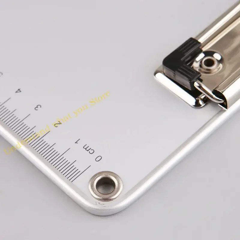 

J60A Portable Aluminum Alloy Writing Clip Board Antislip File Hardboard Paper H