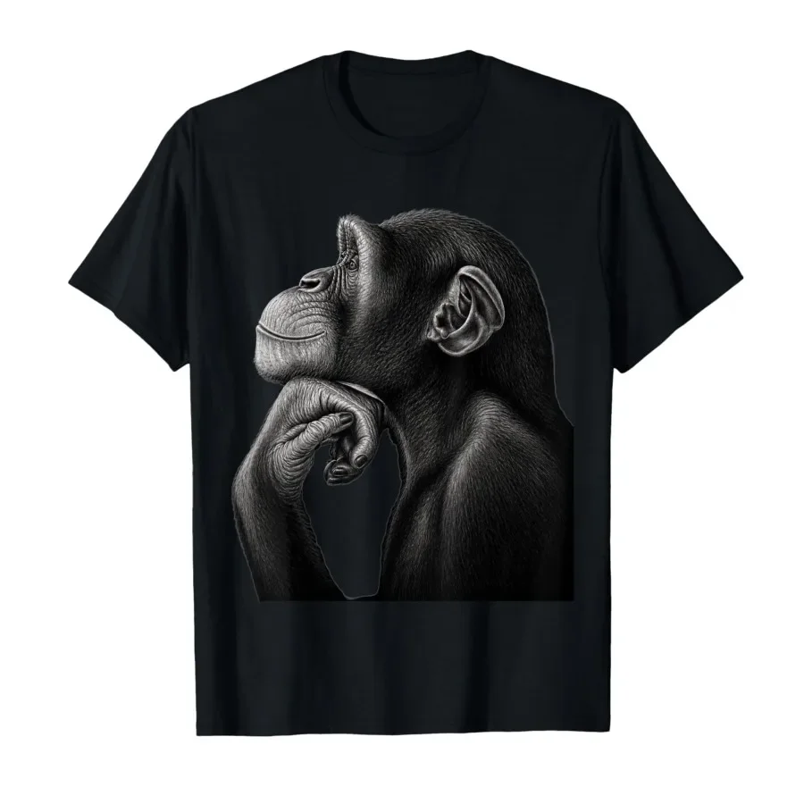 

Funny Monkey Lion Rage Bait Meme Brainrot T-shirt For Men Women 100% Cotton T Shirts Short Sleeve Tops 0501-3