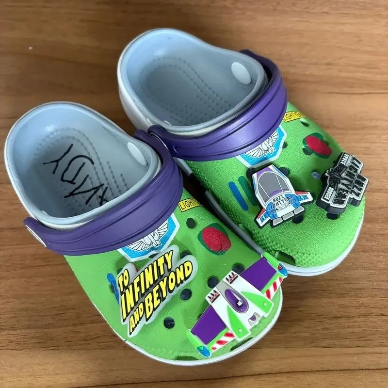

Disney Toy Story Cartoon Anime Surrounding Buzz Lightyear Non Slip Slippers Beach Casual Sandals