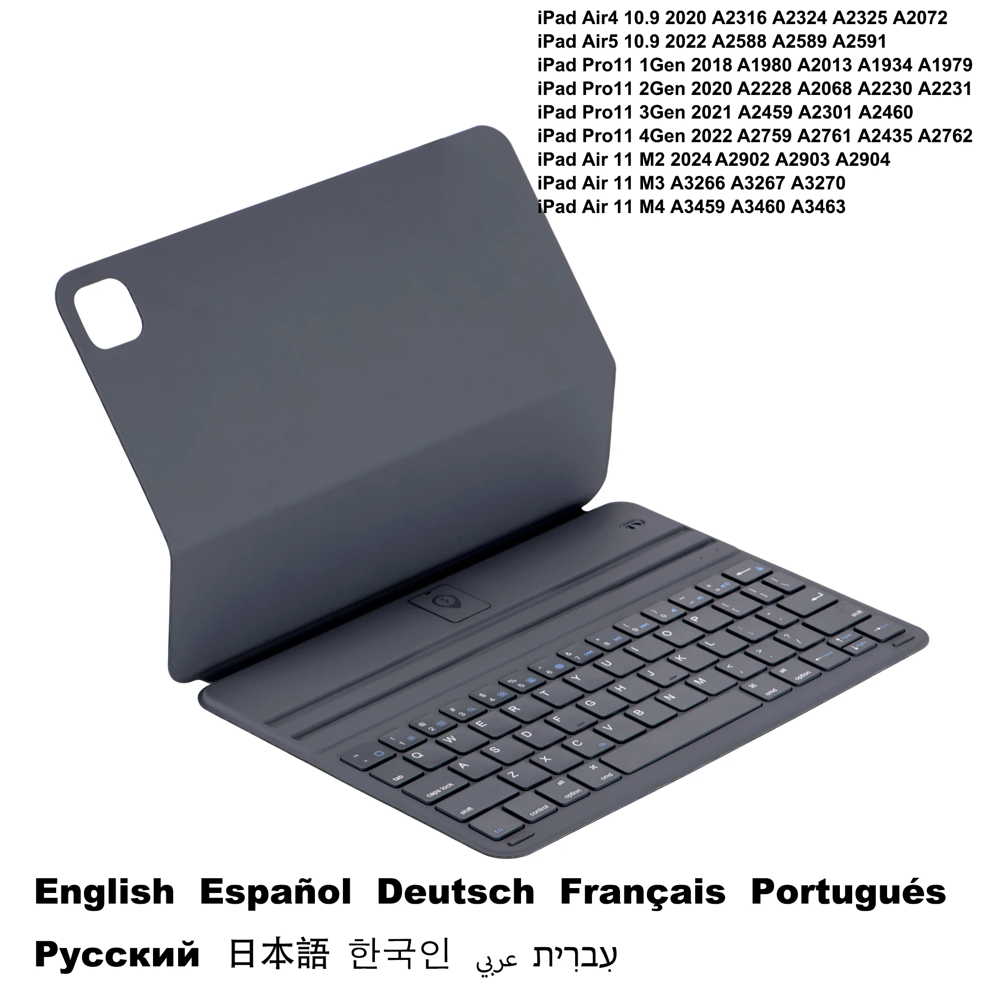 Folio Leather Case Keyboard for iPad Keyboard Case iPad 10th 11th A16 Generation Air Pro 10.9 11 12.9 13 inch M2/M3/M4/M5