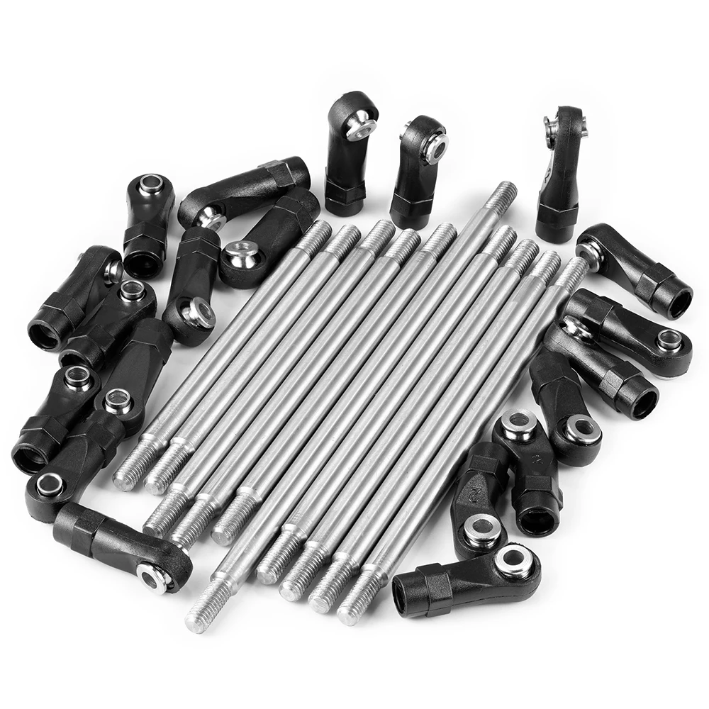 Axspeed Metall glieder obere untere Gestänge Chassis Link Set mit Kunststoffs tange nende für 1/10 RC Crawler Axial Scx10 90046 Wraith Trx4 – Detail 24