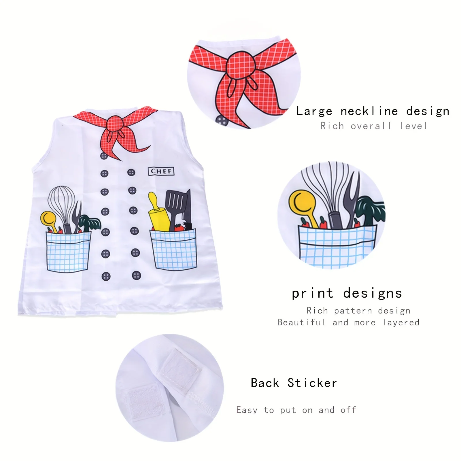 مجموعة ملابس الشيف للأطفال، ملابس الشيف الخبز لرياض الأطفال، ملابس العمل للرجال والنساء، ملابس الأداء