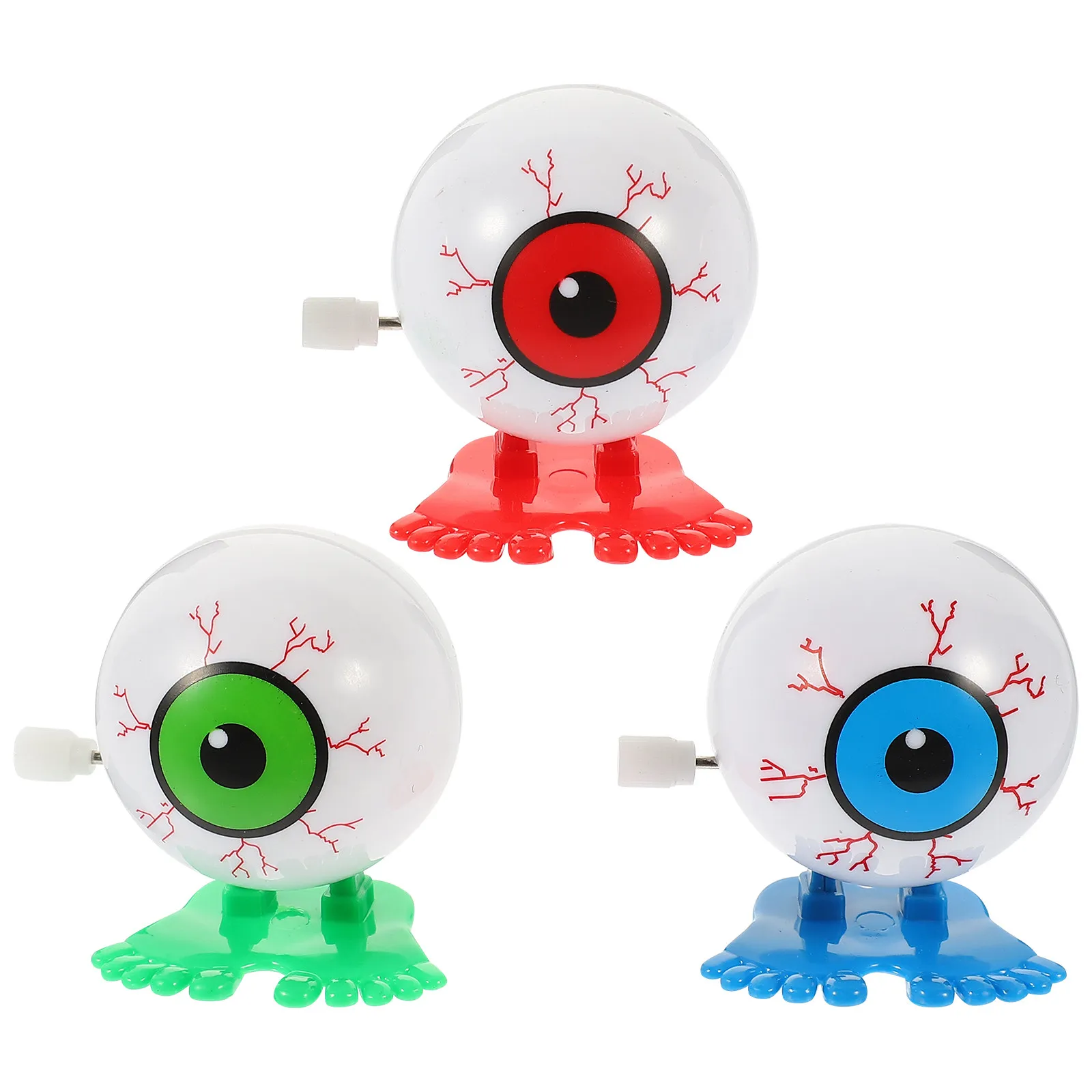

3Pcs Funny Wind Up Eyeballs Clockwork Party Plaything for Kids Children Early Learning Delightful Clockwork Supplies