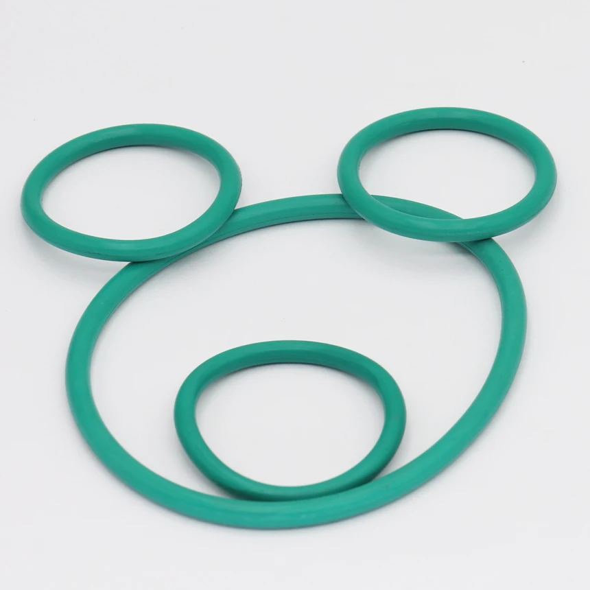 130mm 135mm 140mm 145mm 150mm 155mm 160mm Outside Diameter OD 6mm Thickness Green FKM FR Fluororubber Seal Washer O Ring Gasket