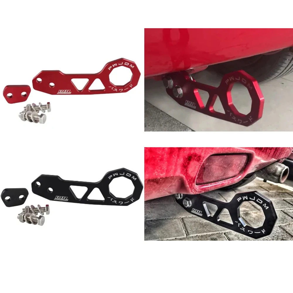 Gancho de remolque Universal profesional de aleación de aluminio para coche JDM, accesorios para automóvil, suministros, parachoques trasero