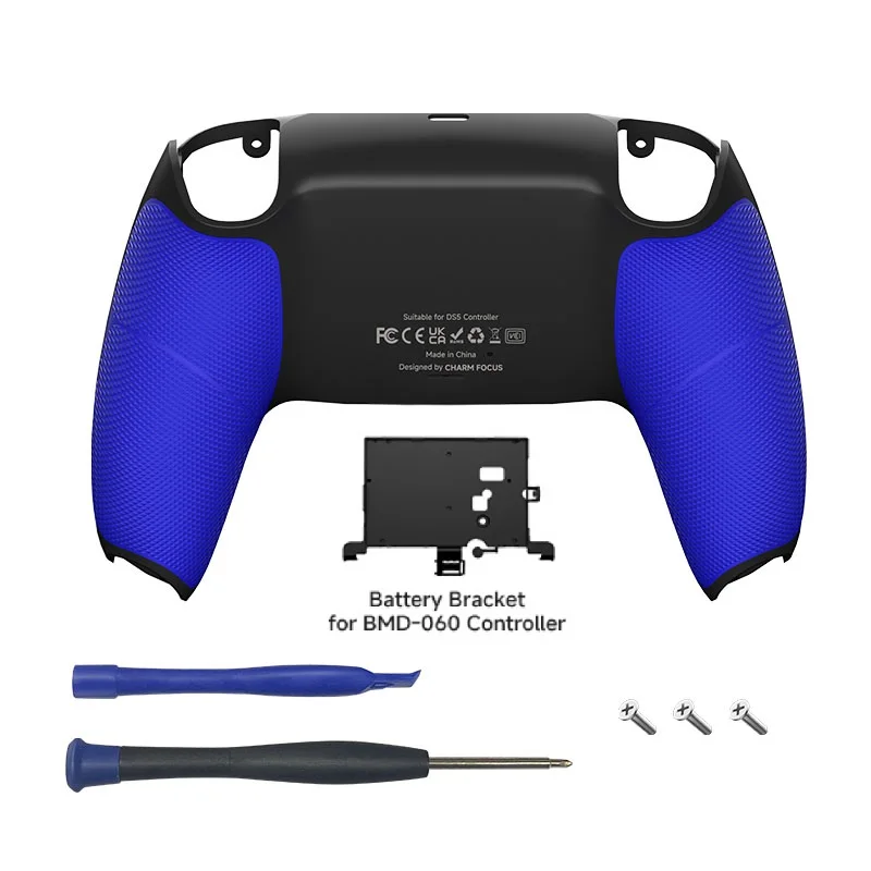 Newly Designed PS5 Controller DIY Shell Replacement, Dual Color Anti Slip Bottom, Compatible with BDM-010 020 030 040 050 060 image 3