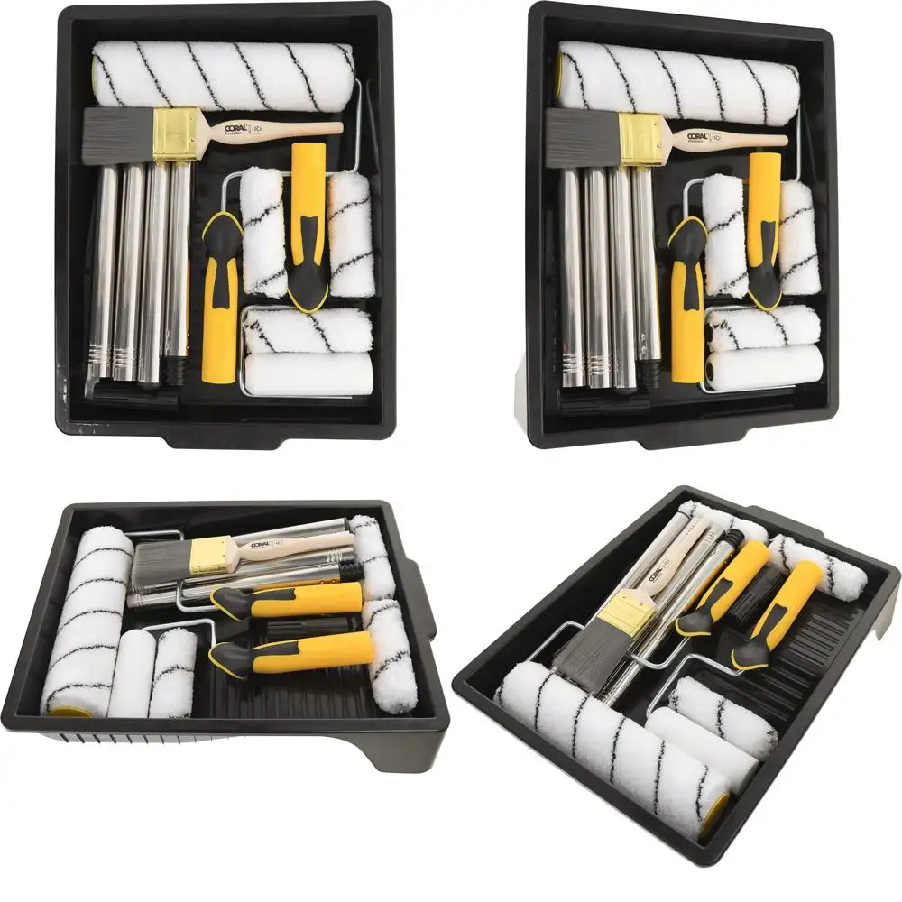 

10505 Набор кистей Easy Coater с удлинителем — набор из 10 предметов для покраски дома и стен — идеальный набор для покраски стен для