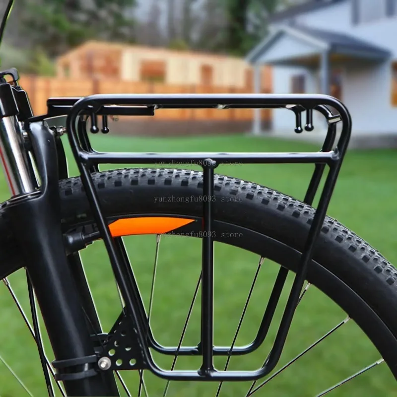 Aluminum Alloy Bike Front Carrier Rack Adults Cycling Luggage Pannier Holder Stand