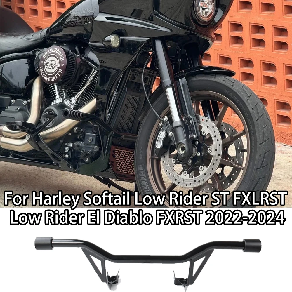 

For Harley-Davidson Softail Low Rider ST/FXLRST Engine Guard Crash Bar Bumper Protector for Side Fairings/Spoilers/Panels