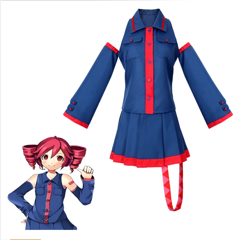 Kasane teto cosplay traje anime miku vtuber topo + saia uniforme carnaval festa de halloween cosplay desempenho terno para mulher