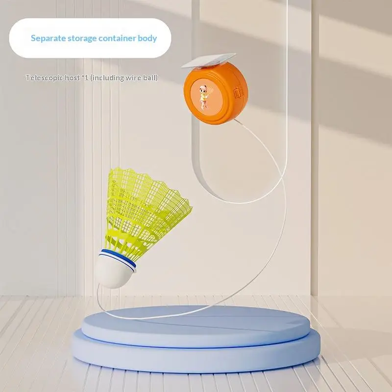 

User-Friendly Retractable Badminton Trainer for Solo Practice and Efficient Home Setup