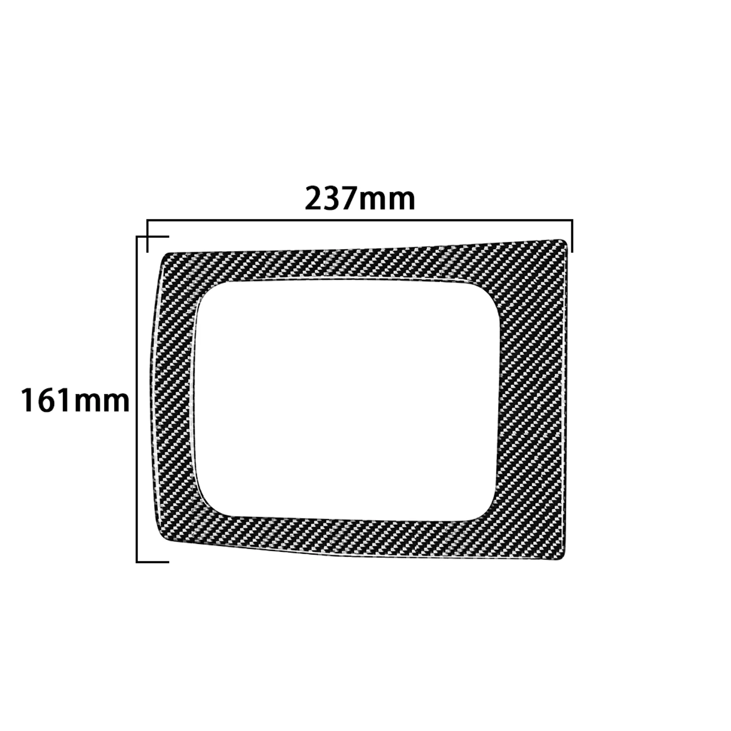 Car Rear Row Storage Box Frame Carbon Fiber Decoration Trim For BMW 3 Series E90 E92 E93 M3 2 Door 2005-2013 Car Accessories