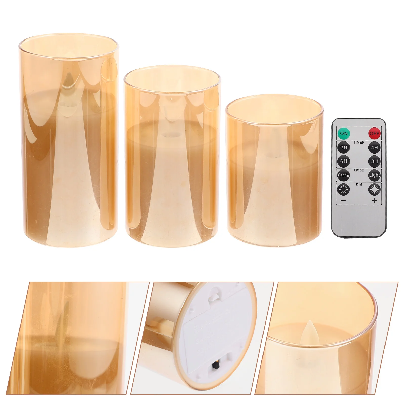 1세트 LED 전기 램프 크리스마스 파티 휴일 장면 장식 데스크탑 장식품을 위한 무불꽃 조명